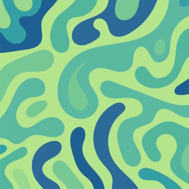 Kıvrımlı ve kıvrımlı soyut bir arkaplan. Kavisli şekilli süslemeleri olan soyut arkaplan.