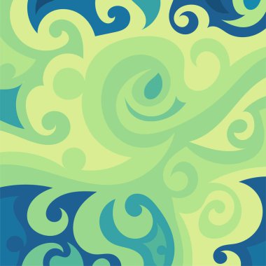 Kıvrımlı ve kıvrımlı soyut bir arkaplan. Kavisli şekilli süslemeleri olan soyut arkaplan.