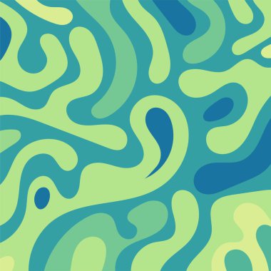 Kıvrımlı ve kıvrımlı soyut bir arkaplan. Kavisli şekilli süslemeleri olan soyut arkaplan.