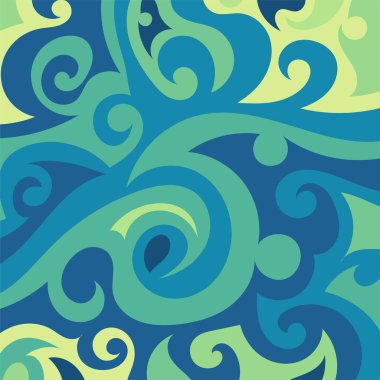 Kıvrımlı ve kıvrımlı soyut bir arkaplan. Kavisli şekilli süslemeleri olan soyut arkaplan.