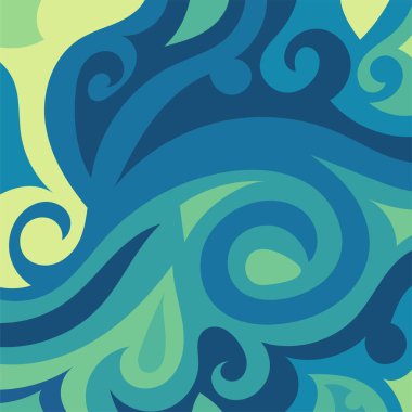 Kıvrımlı ve kıvrımlı soyut bir arkaplan. Kavisli şekilli süslemeleri olan soyut arkaplan.