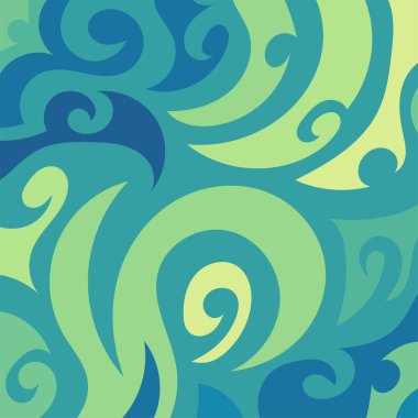 Kıvrımlı ve kıvrımlı soyut bir arkaplan. Kavisli şekilli süslemeleri olan soyut arkaplan.