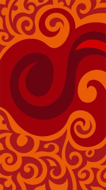 Girdap ve kıvrımlı soyut dikey arkaplan. Kavisli şekilli süslemeleri olan soyut dikey arkaplan.