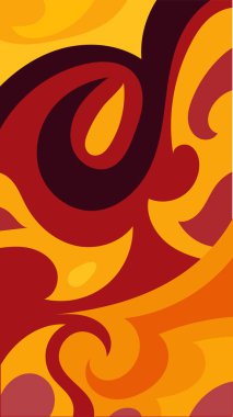 Girdap ve kıvrımlı soyut dikey arkaplan. Kavisli şekilli süslemeleri olan soyut dikey arkaplan.