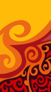 Girdap ve kıvrımlı soyut dikey arkaplan. Kavisli şekilli süslemeleri olan soyut dikey arkaplan.