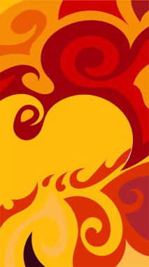 Girdap ve kıvrımlı soyut dikey arkaplan. Kavisli şekilli süslemeleri olan soyut dikey arkaplan.