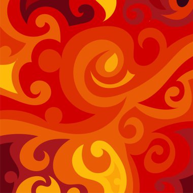 Kıvrımlı ve kıvrımlı soyut bir arkaplan. Kavisli şekilli süslemeleri olan soyut arkaplan.