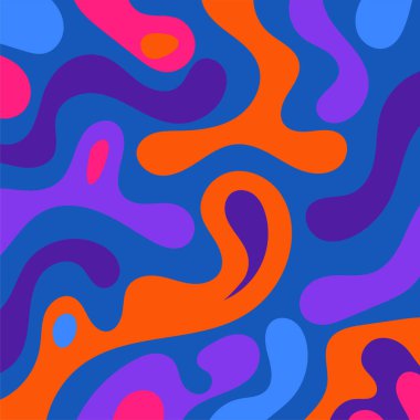 Kıvrımlı ve kıvrımlı soyut bir arkaplan. Kavisli şekilli süslemeleri olan soyut arkaplan.