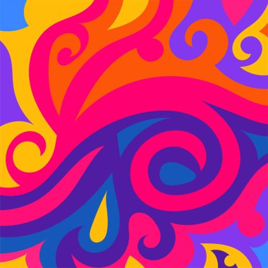 Kıvrımlı ve kıvrımlı soyut bir arkaplan. Kavisli şekilli süslemeleri olan soyut arkaplan.