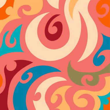 Girdap ve kıvrımlı soyut dikey arkaplan. Kavisli şekilli süslemeleri olan soyut dikey arkaplan.