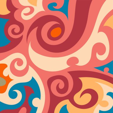 Girdap ve kıvrımlı soyut dikey arkaplan. Kavisli şekilli süslemeleri olan soyut dikey arkaplan.