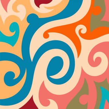 Girdap ve kıvrımlı soyut dikey arkaplan. Kavisli şekilli süslemeleri olan soyut dikey arkaplan.