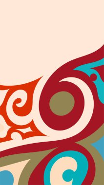 Girdap ve kıvrımlı soyut dikey arkaplan. Kavisli şekilli süslemeleri olan soyut dikey arkaplan.