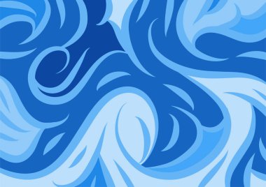 Dalgalı ve kıvrımlı kıvrımlı desenli soyut arkaplan