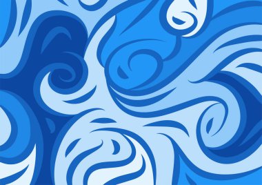 Dalgalı ve kıvrımlı kıvrımlı desenli soyut arkaplan