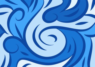 Dalgalı ve kıvrımlı kıvrımlı desenli soyut arkaplan