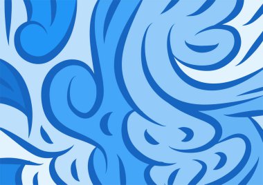 Dalgalı ve kıvrımlı kıvrımlı desenli soyut arkaplan