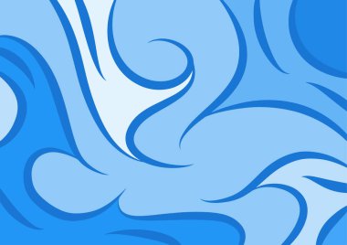 abstract background with wavy and twisty curly pattern