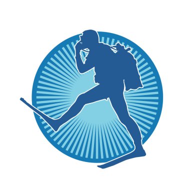 Tüple dalış yapan bir erkeğin silueti.