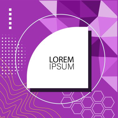 Memphis Style 'da soyut arka plan Renkli Retro Tasarım Süslü Detaylar ile. Soyut arkaplan soyut Memphis Şablonu Oyuncu Süslü Dokunuşlar. Kopyalama alanı olan soyut arkaplan.