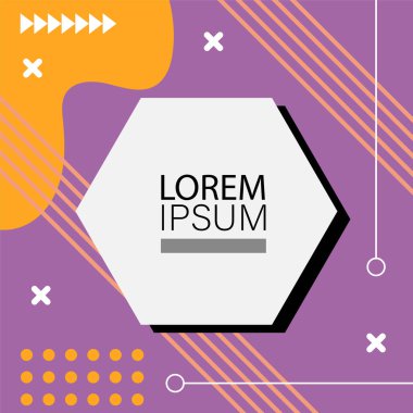 Oyuncu Grafik Süslemeleri ile soyut arka plan Retro Memphis Tasarımı. Soyut arka plan 80 'lerden esinlenilmiş kalın desenli ve şekilli Memphis Sanatı. Kopyalama alanı olan soyut arkaplan.