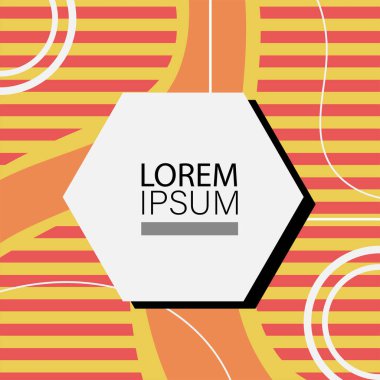 Memphis Style 'da soyut arka plan Renkli Retro Tasarım Süslü Detaylar ile. Soyut arkaplan soyut Memphis Şablonu Oyuncu Süslü Dokunuşlar. Kopyalama alanı olan soyut arkaplan.