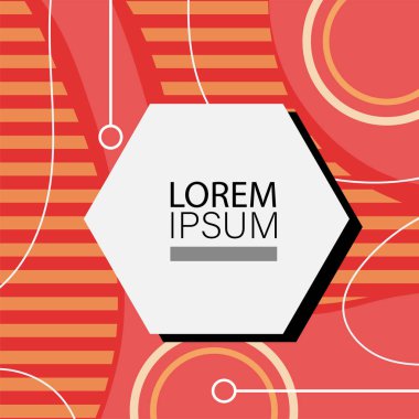 Memphis Style 'da soyut arka plan Renkli Retro Tasarım Süslü Detaylar ile. Soyut arkaplan soyut Memphis Şablonu Oyuncu Süslü Dokunuşlar. Kopyalama alanı olan soyut arkaplan.