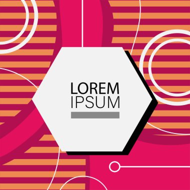 Memphis Style 'da soyut arka plan Renkli Retro Tasarım Süslü Detaylar ile. Soyut arkaplan soyut Memphis Şablonu Oyuncu Süslü Dokunuşlar. Kopyalama alanı olan soyut arkaplan.