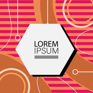 Memphis Style 'da soyut arka plan Renkli Retro Tasarım Süslü Detaylar ile. Soyut arkaplan soyut Memphis Şablonu Oyuncu Süslü Dokunuşlar. Kopyalama alanı olan soyut arkaplan.