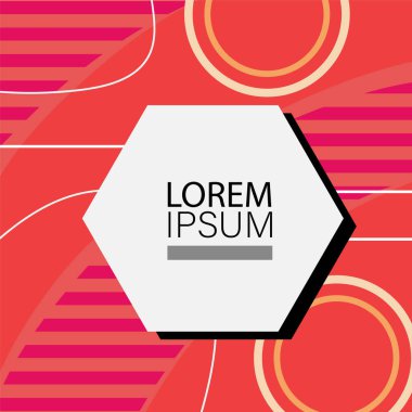 Memphis Style 'da soyut arka plan Renkli Retro Tasarım Süslü Detaylar ile. Soyut arkaplan soyut Memphis Şablonu Oyuncu Süslü Dokunuşlar. Kopyalama alanı olan soyut arkaplan.