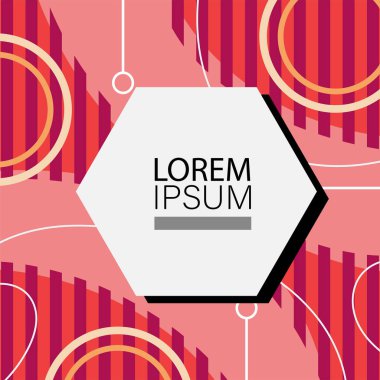 Memphis Style 'da soyut arka plan Renkli Retro Tasarım Süslü Detaylar ile. Soyut arkaplan soyut Memphis Şablonu Oyuncu Süslü Dokunuşlar. Kopyalama alanı olan soyut arkaplan.