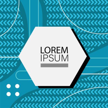 Memphis Style 'da soyut arka plan Renkli Retro Tasarım Süslü Detaylar ile. Soyut arkaplan soyut Memphis Şablonu Oyuncu Süslü Dokunuşlar. Kopyalama alanı olan soyut arkaplan.