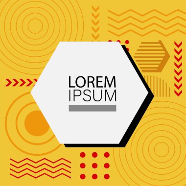 Memphis Style 'da soyut arka plan Renkli Retro Tasarım Süslü Detaylar ile. Soyut arkaplan soyut Memphis Şablonu Oyuncu Süslü Dokunuşlar. Kopyalama alanı olan soyut arkaplan.