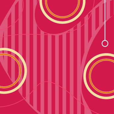 Dekoratif elementlere sahip soyut arkaplan Vibrant Memphis Tarzı Vektörü. Funky Grafik Aksanlı Soyut Arkaplan Geometrik Memphis Sanatı. Kopyalama alanı olan soyut arkaplan.