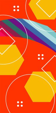 Yaratıcı Soyut Arkaplan Çizgileri, Eğriler ve Parçalı Geometrik Sanat. Tarz Vektör Arkaplanı: Çizgiler, Eğriler ve Dekoratif Şekiller. Poster veya sosyal medya için soyut arkaplan.