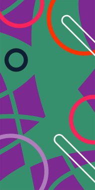 Çağdaş Çizgili Mozaik Tasarım ve Organik Geometrik Şekiller. Dinamik Soyut Kompozisyon Çizgileri, Girdap ve Geometrik Elementler. Poster veya sosyal medya için soyut arkaplan.