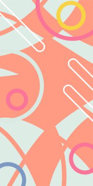 Çağdaş Çizgili Mozaik Tasarım ve Organik Geometrik Şekiller. Dinamik Soyut Kompozisyon Çizgileri, Girdap ve Geometrik Elementler. Poster veya sosyal medya için soyut arkaplan.