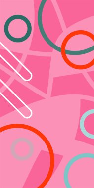 Çağdaş Çizgili Mozaik Tasarım ve Organik Geometrik Şekiller. Dinamik Soyut Kompozisyon Çizgileri, Girdap ve Geometrik Elementler. Poster veya sosyal medya için soyut arkaplan.