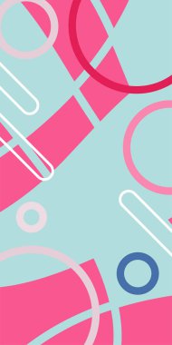 Çağdaş Çizgili Mozaik Tasarım ve Organik Geometrik Şekiller. Dinamik Soyut Kompozisyon Çizgileri, Girdap ve Geometrik Elementler. Poster veya sosyal medya için soyut arkaplan.