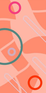 Çağdaş Çizgili Mozaik Tasarım ve Organik Geometrik Şekiller. Dinamik Soyut Kompozisyon Çizgileri, Girdap ve Geometrik Elementler. Poster veya sosyal medya için soyut arkaplan.