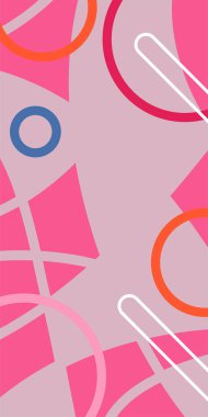 Çağdaş Çizgili Mozaik Tasarım ve Organik Geometrik Şekiller. Dinamik Soyut Kompozisyon Çizgileri, Girdap ve Geometrik Elementler. Poster veya sosyal medya için soyut arkaplan.