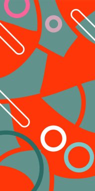 Çağdaş Çizgili Mozaik Tasarım ve Organik Geometrik Şekiller. Dinamik Soyut Kompozisyon Çizgileri, Girdap ve Geometrik Elementler. Poster veya sosyal medya için soyut arkaplan.