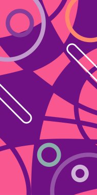 Çağdaş Çizgili Mozaik Tasarım ve Organik Geometrik Şekiller. Dinamik Soyut Kompozisyon Çizgileri, Girdap ve Geometrik Elementler. Poster veya sosyal medya için soyut arkaplan.