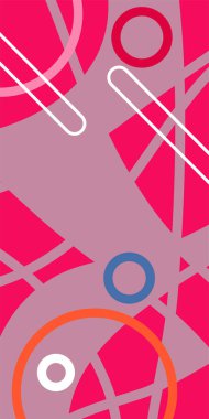 Çağdaş Çizgili Mozaik Tasarım ve Organik Geometrik Şekiller. Dinamik Soyut Kompozisyon Çizgileri, Girdap ve Geometrik Elementler. Poster veya sosyal medya için soyut arkaplan.