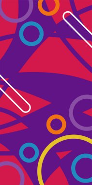 Dinamik Soyut Kompozisyon Çizgileri, Girdap ve Geometrik Elementler. Oyuncu Soyut Arkaplan Çizgileri, Eğriler ve Mozaik benzeri elementler: Çizgiler, Eğriler ve Biçimlendirilmiş Geometrik Süsler. 