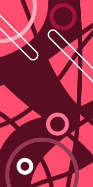 Dinamik Soyut Kompozisyon Çizgileri, Girdap ve Geometrik Elementler. Oyuncu Soyut Arkaplan Çizgileri, Eğriler ve Mozaik benzeri elementler: Çizgiler, Eğriler ve Biçimlendirilmiş Geometrik Süsler. 