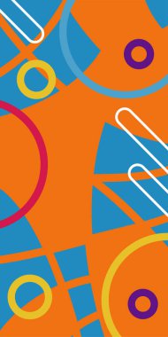 Dinamik Soyut Kompozisyon Çizgileri, Girdap ve Geometrik Elementler. Oyuncu Soyut Arkaplan Çizgileri, Eğriler ve Mozaik benzeri elementler: Çizgiler, Eğriler ve Biçimlendirilmiş Geometrik Süsler. 