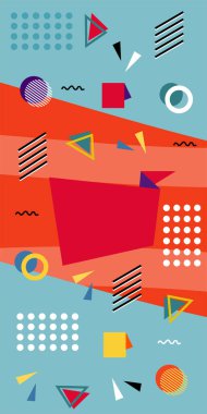 Dinamik Soyut Kompozisyon Çizgileri, Girdap ve Geometrik Elementler. Oyuncu Soyut Arkaplan Çizgileri, Eğriler ve Mozaik benzeri elementler: Çizgiler, Eğriler ve Biçimlendirilmiş Geometrik Süsler. 