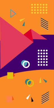 Dinamik Soyut Kompozisyon Çizgileri, Girdap ve Geometrik Elementler. Oyuncu Soyut Arkaplan Çizgileri, Eğriler ve Mozaik benzeri elementler: Çizgiler, Eğriler ve Biçimlendirilmiş Geometrik Süsler. 