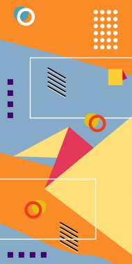 Dinamik Soyut Kompozisyon Çizgileri, Girdap ve Geometrik Elementler. Oyuncu Soyut Arkaplan Çizgileri, Eğriler ve Mozaik benzeri elementler: Çizgiler, Eğriler ve Biçimlendirilmiş Geometrik Süsler. 